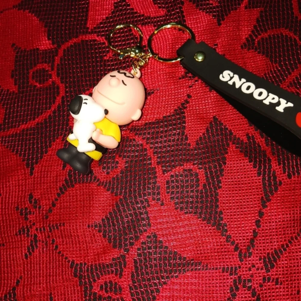 Charlie Brown and Snoopy Keychain